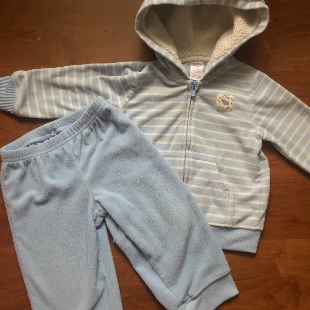 12m Light Blue Sweat Suit